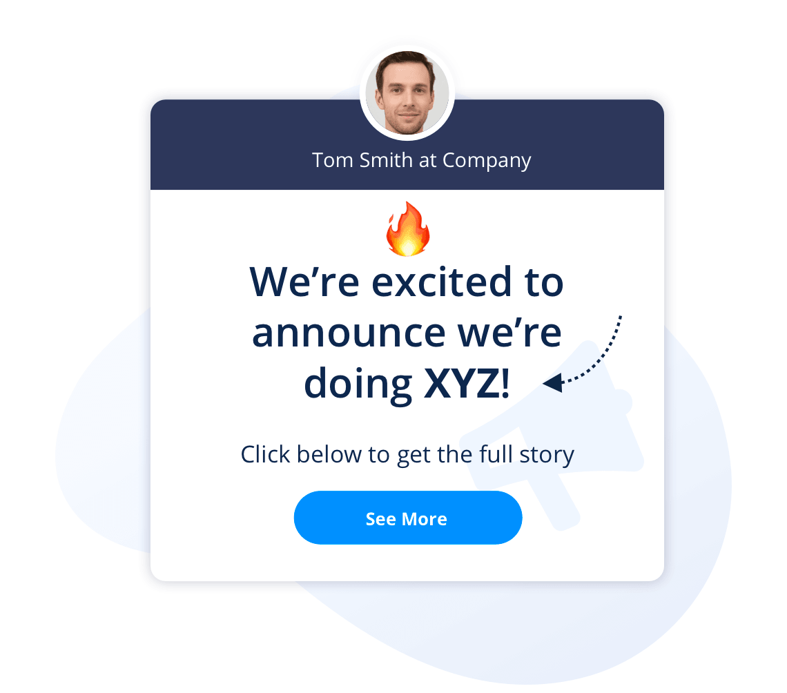 Make important announcements